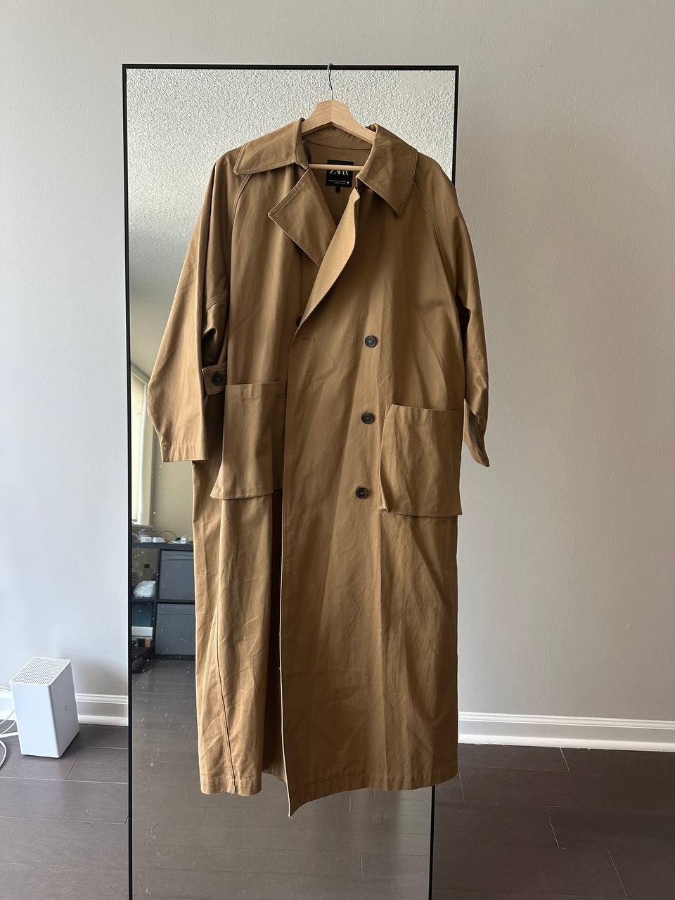 WATER REPELLENT OVERSIZED TRENCH COAT