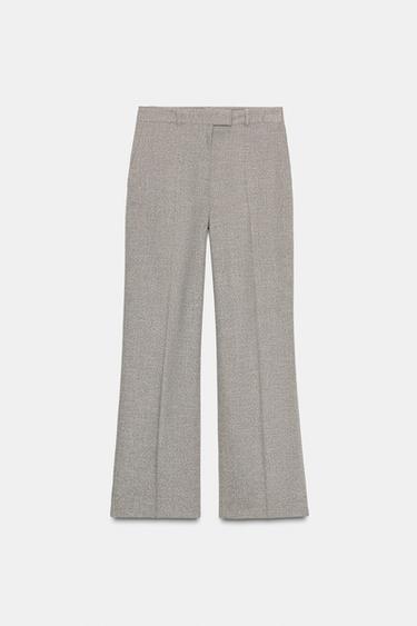 PANTALÓN RECTO ESTRUCTURA RÚSTICA - Arena claro de Zara