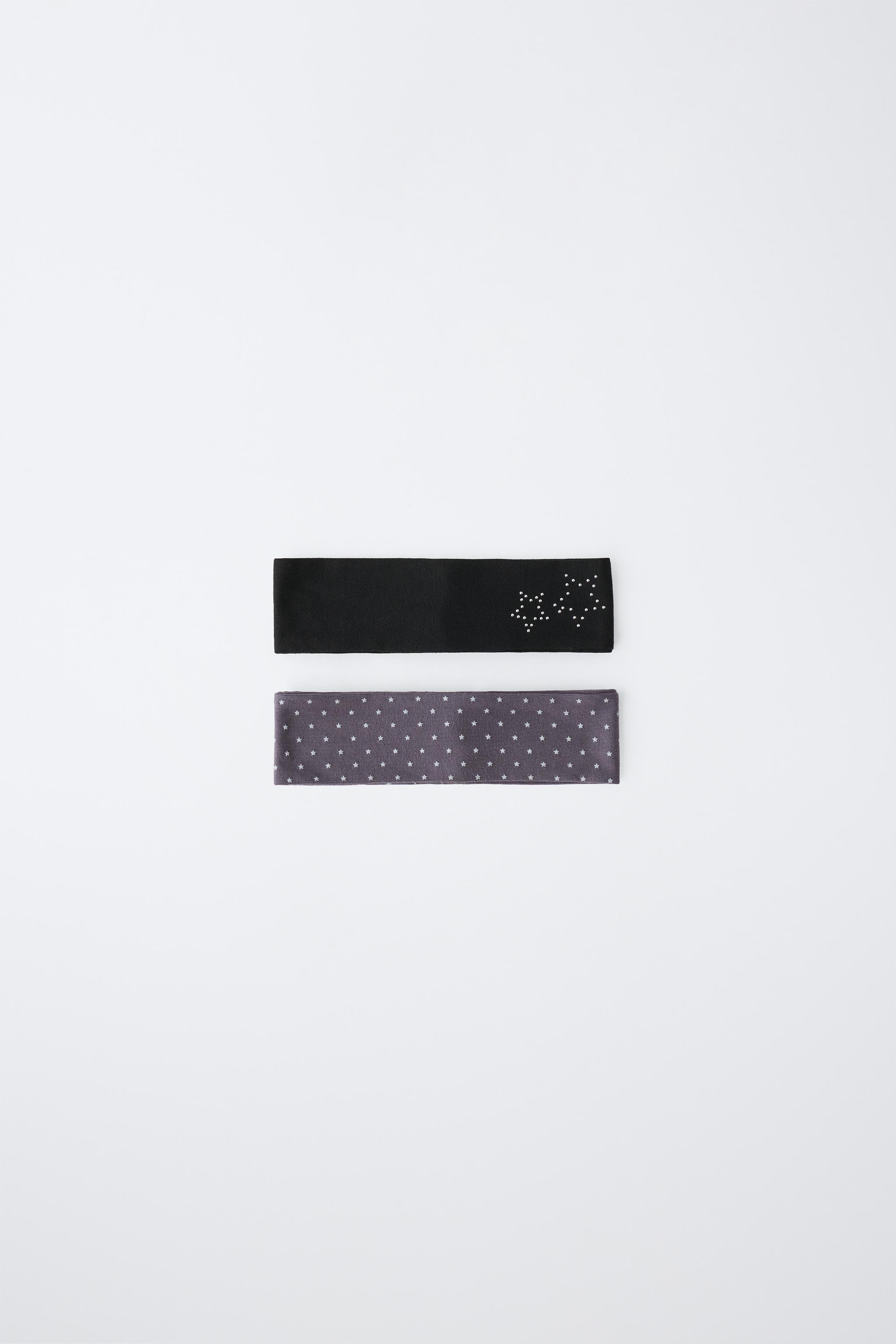 STUDDED STAR ELASTIC HEADBAND 2-PACK
