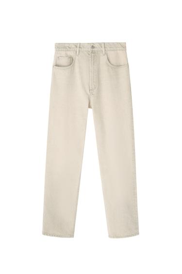 ג'ינס STRAIGHT ANKLE FIT - אפור ירוק של Zara