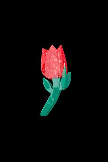 TULIP HAIR CLIP - Red by Zara