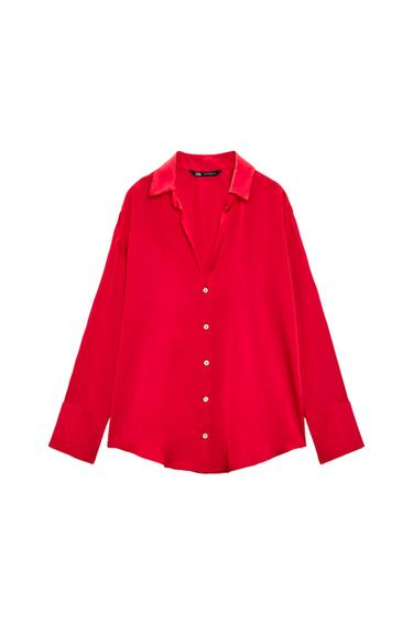 FLOWING SATIN SHIRT