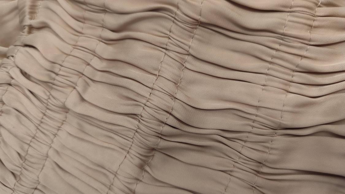 SATIN MIDI DRESS WITH GATHERING - Image 6