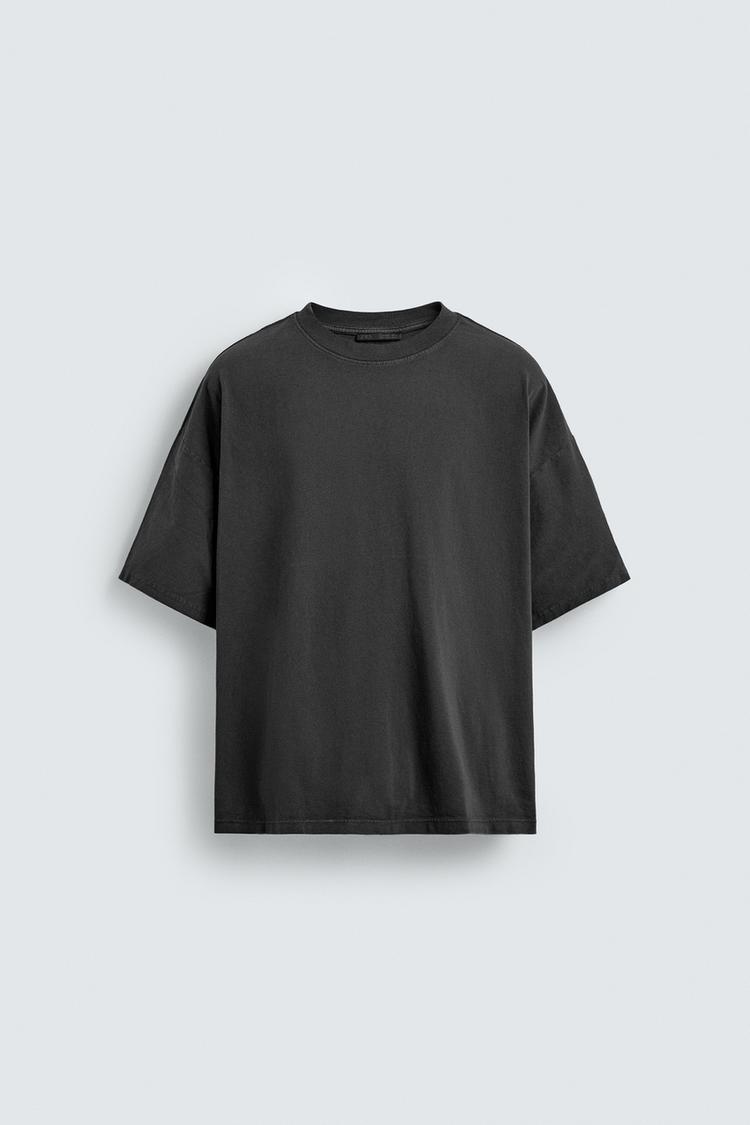 ZARA BASIC WASHED T-SHIRT