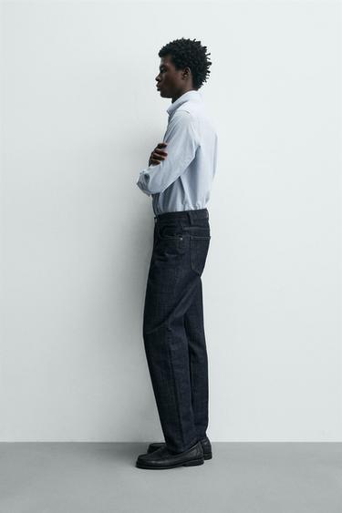 CHEMISE REGULAR FIT CARREAUX - Blanc / Bleu ciel de Zara - Image 3