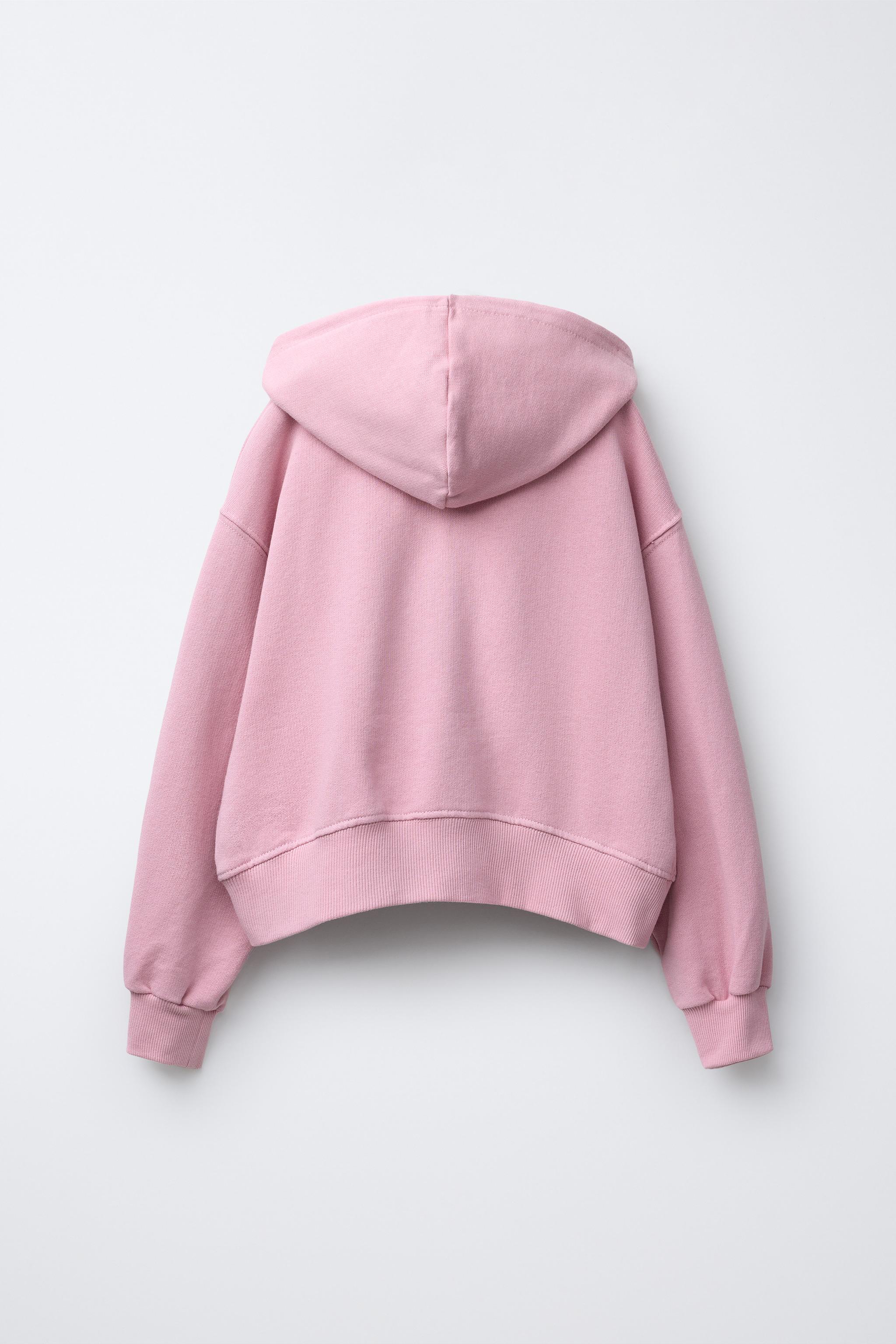 BASIC ZIP-UP HOODIE - Light pink | ZARA South Africa