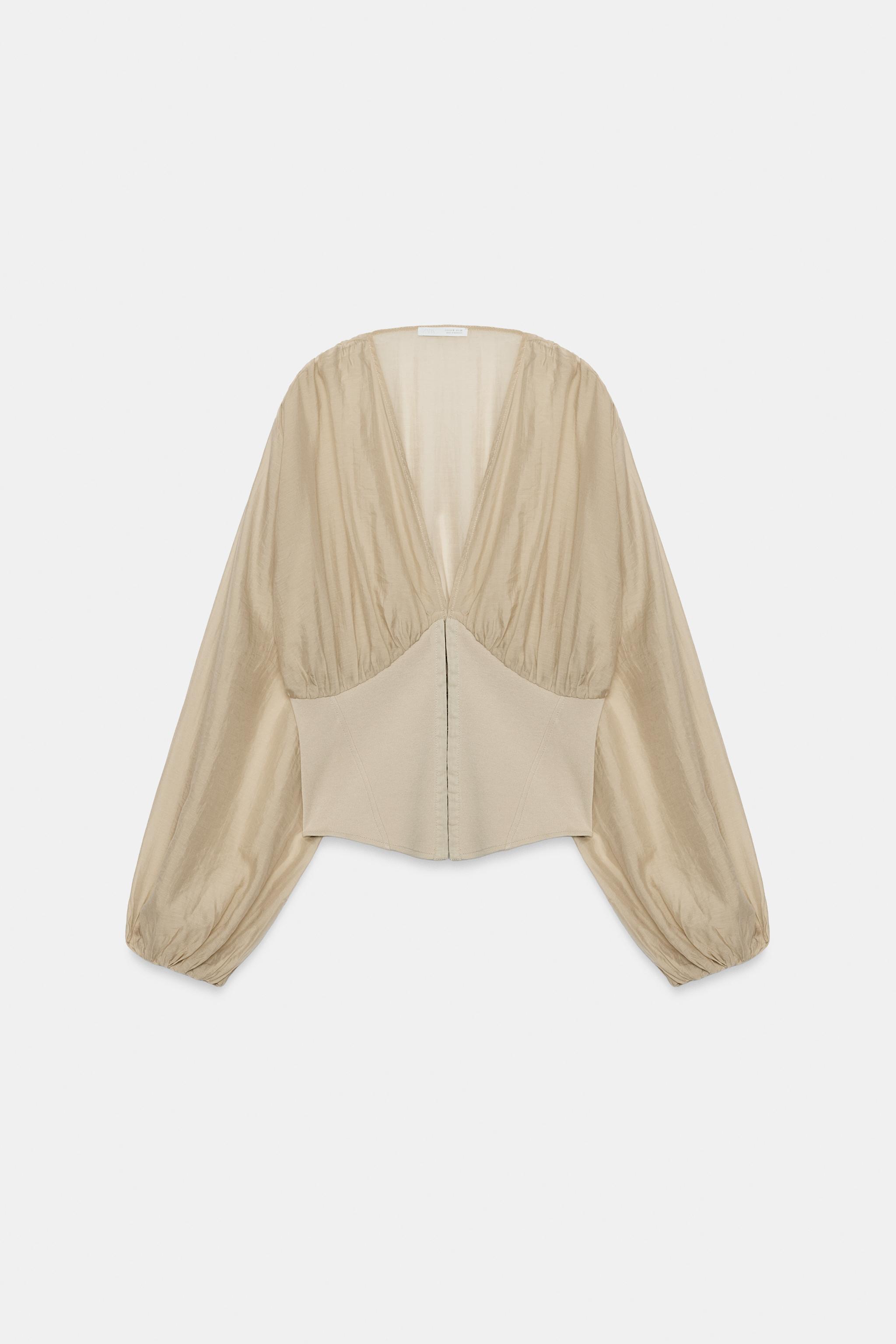 Zara KORSE DETAYLI TOP görsel 5