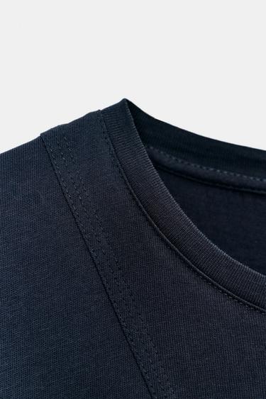 HAUT BIMATIÈRE À VOLANTS - Bleu marine de Zara - Image 2