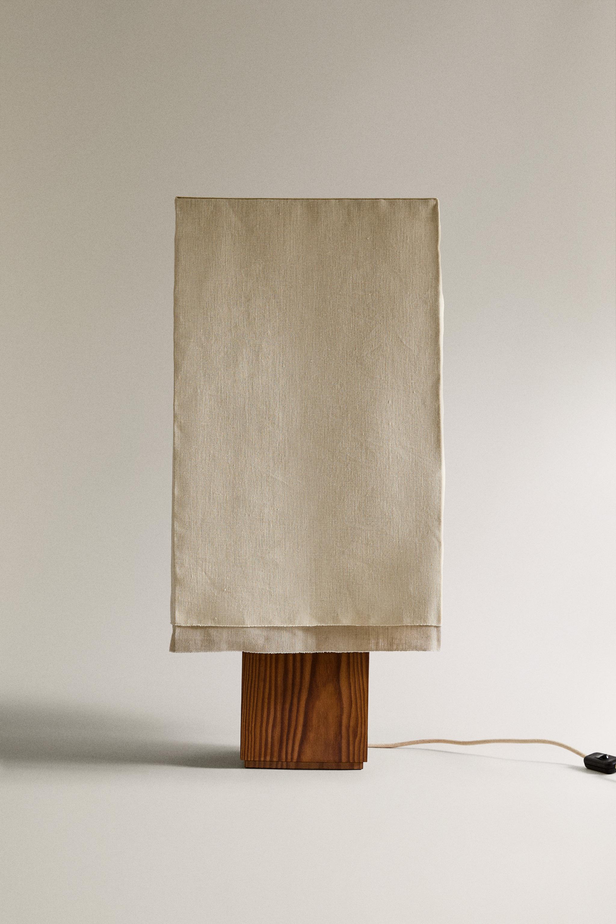 LINEN TABLE LAMP - Light beige | ZARA United States