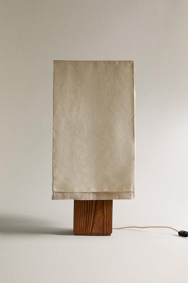 LINEN TABLE LAMP - Light beige by Zara - Image 0