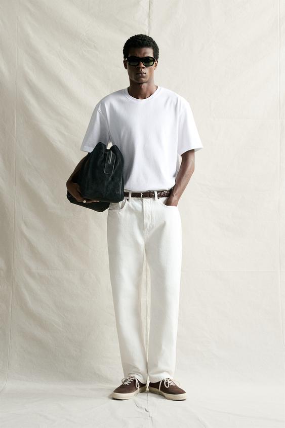 DŽINSAI „STRAIGHT ANKLE FIT“ – Baltas – „Zara“ – nuotrauka 0
