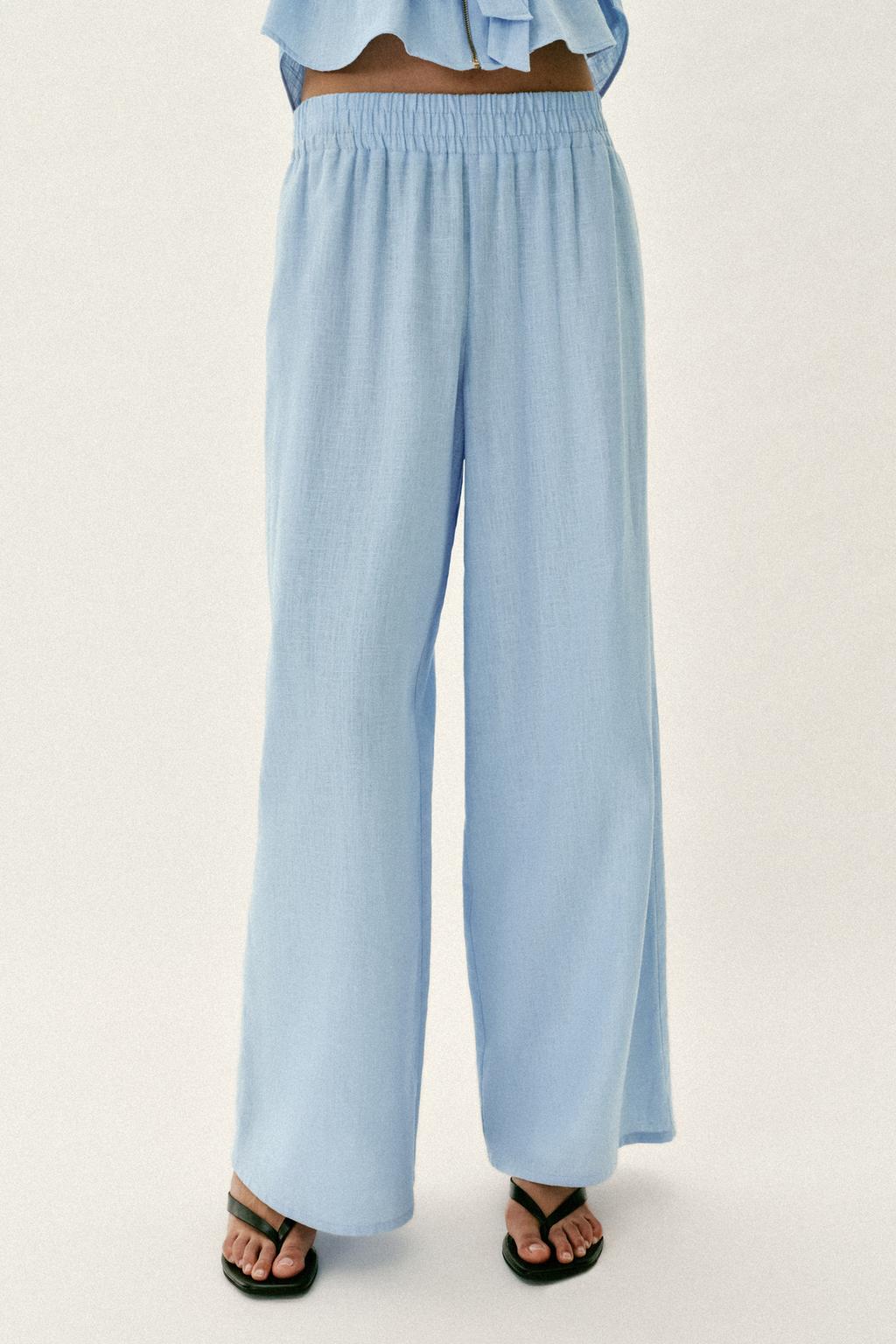 WIDE LINEN PANTS - image 2