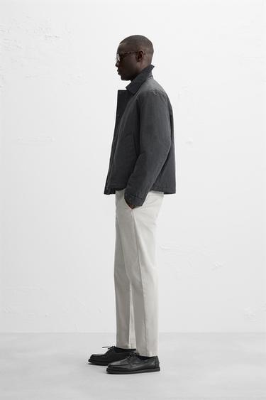 PANTALON CHINO SKINNY - Gris perle de Zara - Image 3