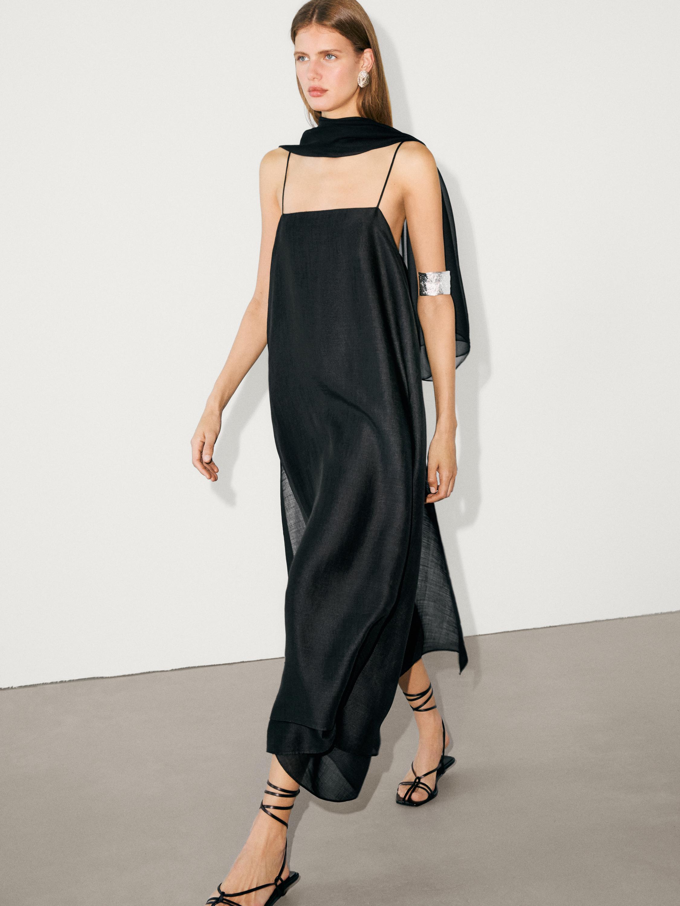 ZARA cheapest Strappy Midi Dress