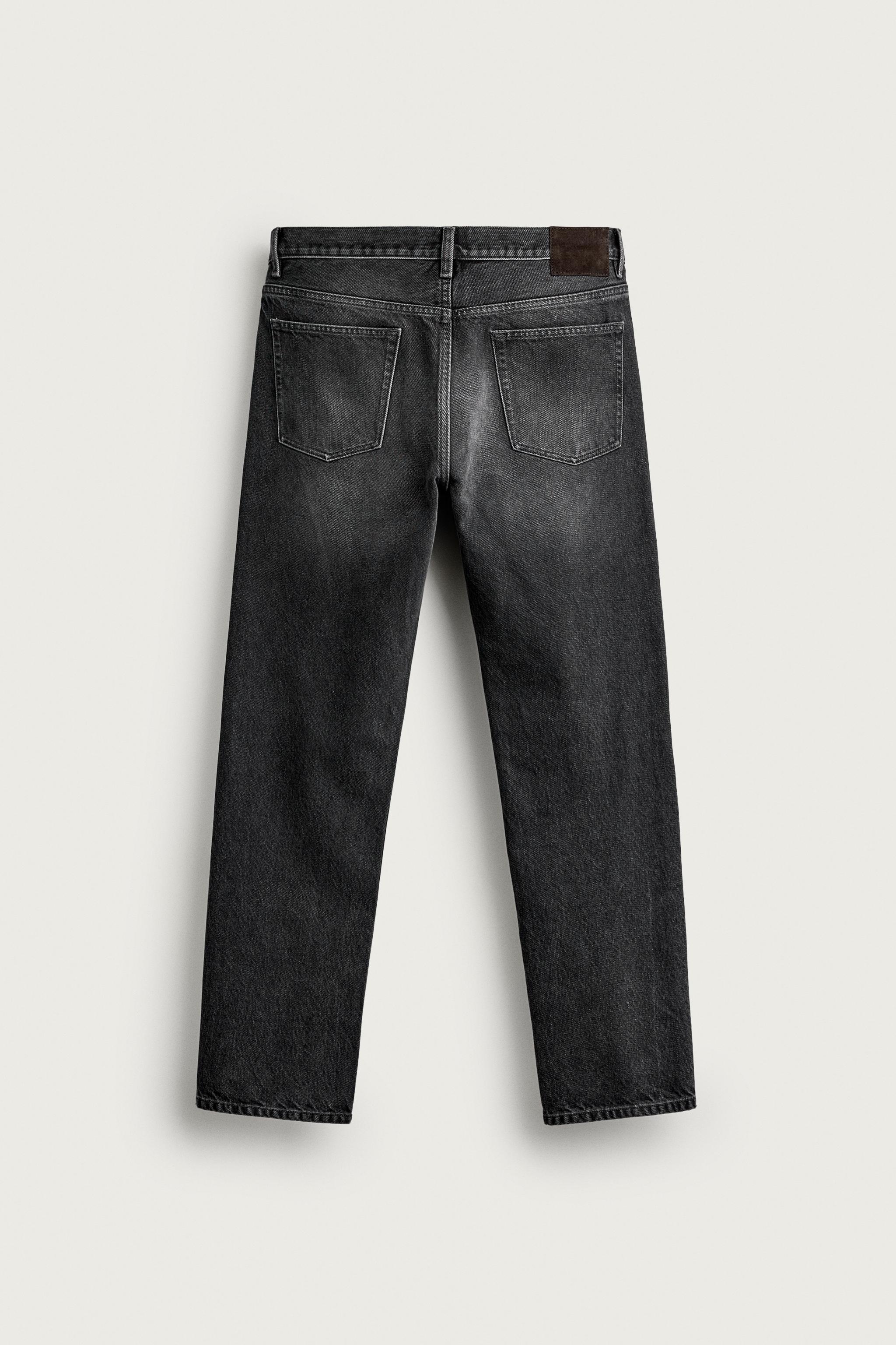 AARON LEVINE X ZARA STRAIGHT FIT JEANS — Black