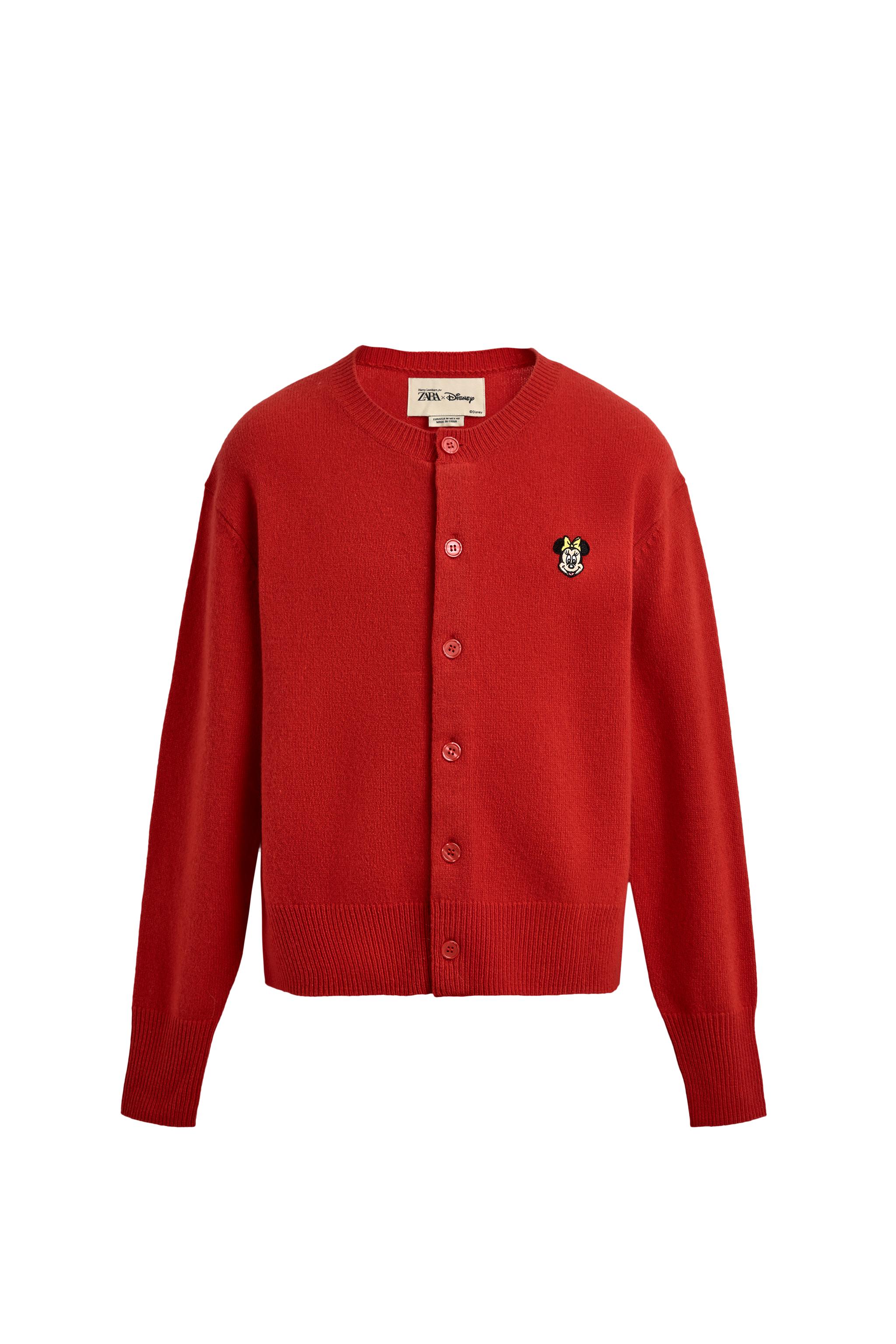 MINNIE MOUSE PATCH CARDIGAN HARRY LAMBERT FOR ZARA X DISNEY SECOND