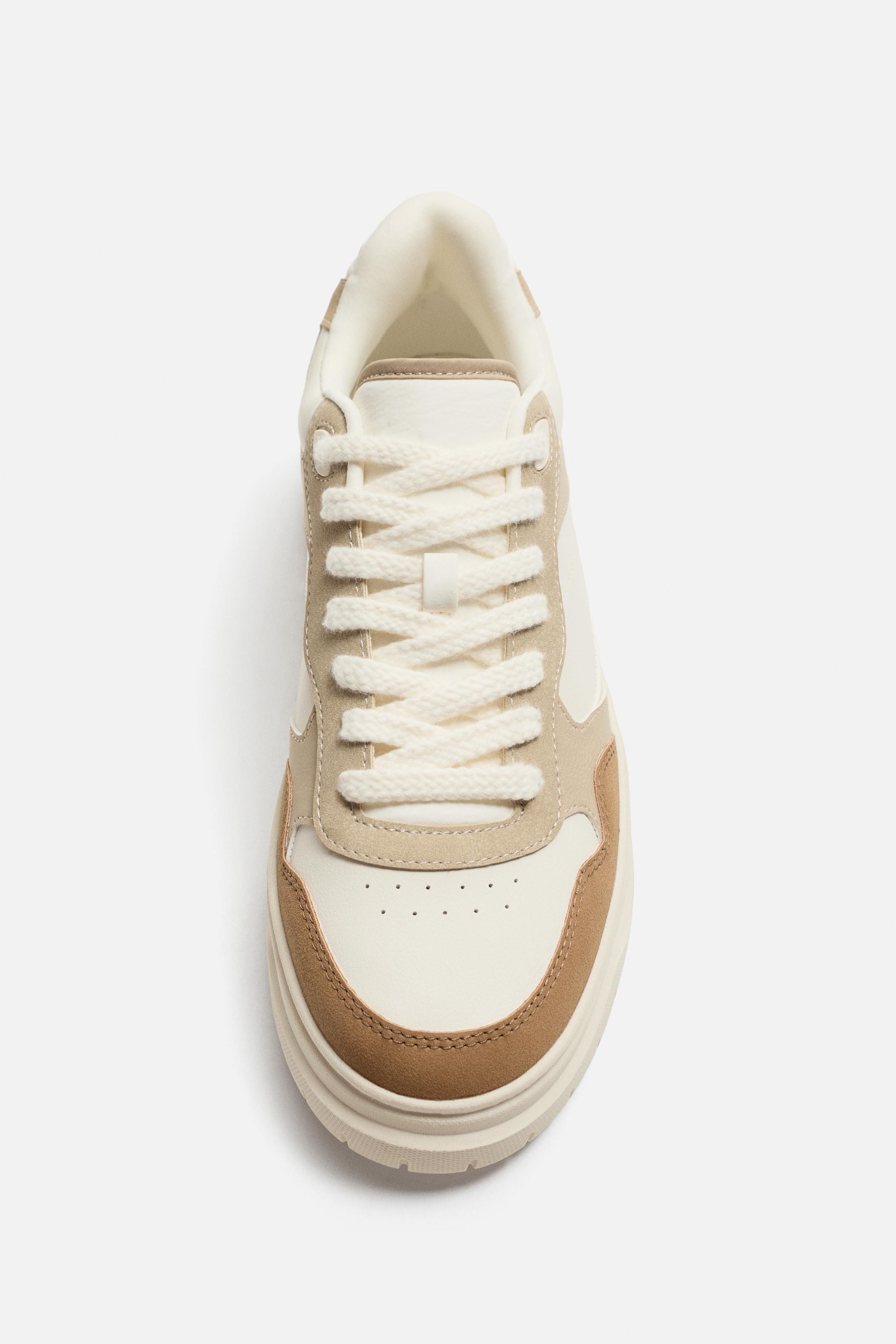 レトロスタイル スニーカー - ボーンホワイト | ZARA Japan / 日本