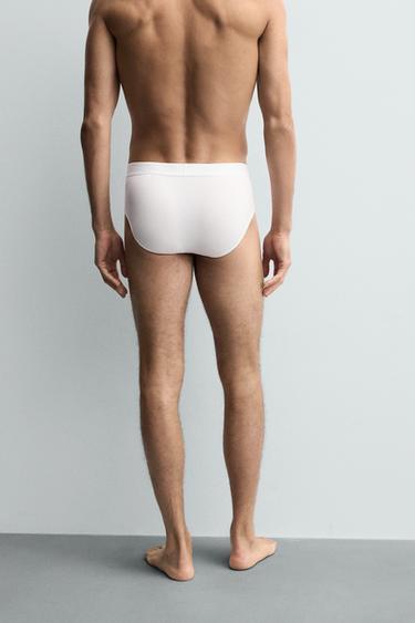 BASIC BRIEFS 3-PACK - White by Zara - Image 2