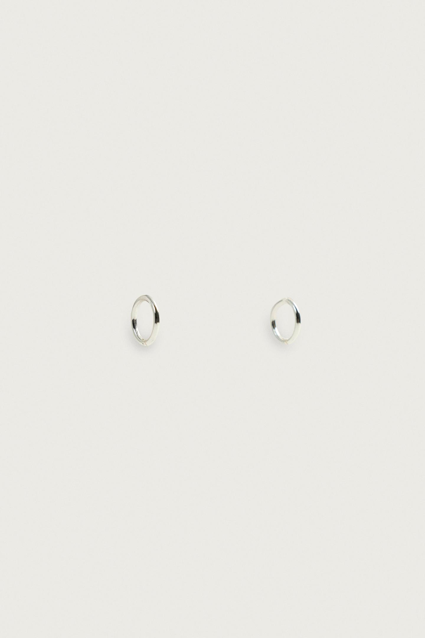 Мужские серьги Zara Stainless Steel, цвет: Серебряный — фото 2