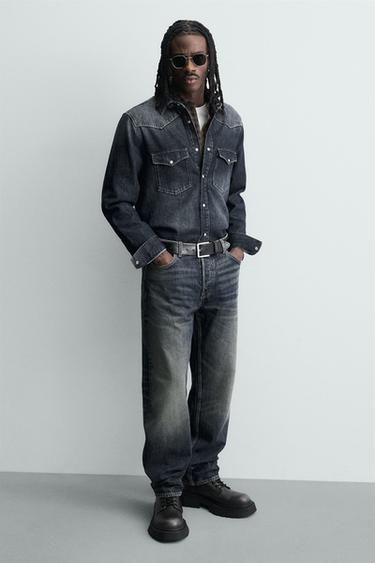 DISTRESSED CHUNKY LACE-UP BOOTS - Grey by Zara - Image 0