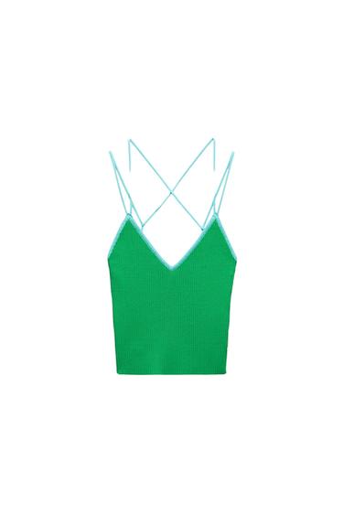 STRAPPY KNIT TOP