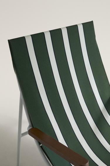 COLORED METAL STRUCTURE CHAIR — Green / Ecru 2