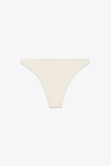 PLAIN BIKINI BOTTOMS - Ecru by Zara - Image 1