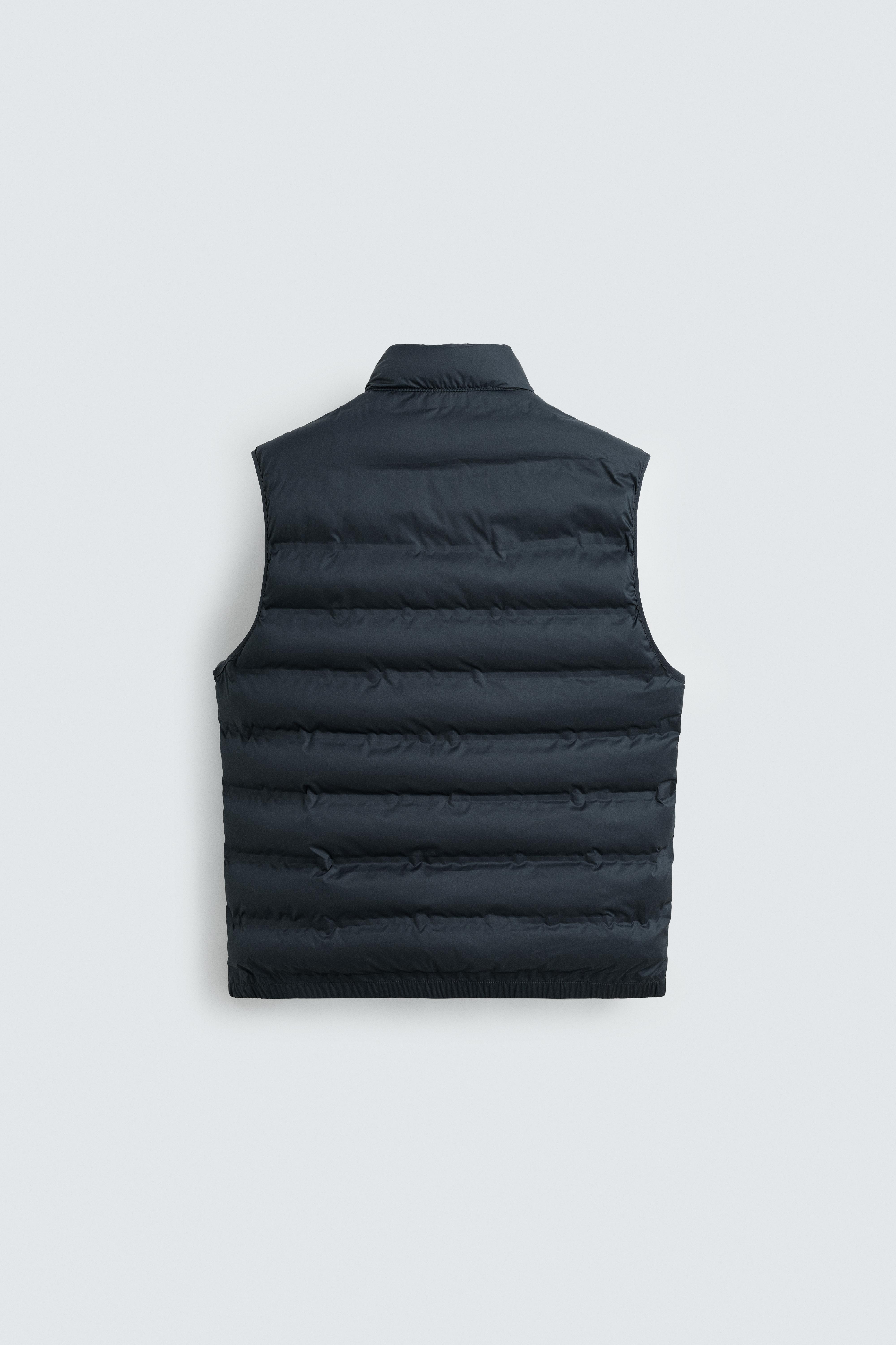 撥水加工入り軽量パフベスト - ネイビーブルー | ZARA Japan / 日本