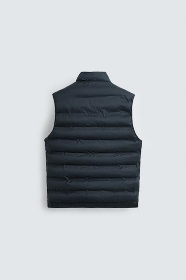 GILET MATELASSÉ LÉGER DÉPERLANT - Bleu marine de Zara - Image 6