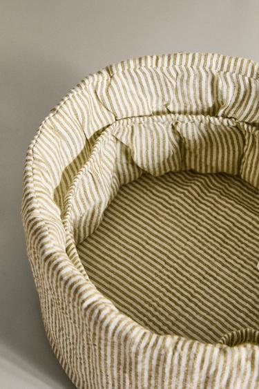 ORGANISEUR BÉBÉ ROND GAZE RAYURES - Vert de Zara - Image 2