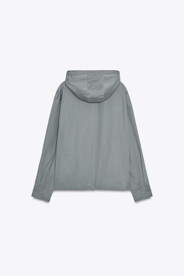HOODED JACKET - Mid-grey by Zara - Image 7