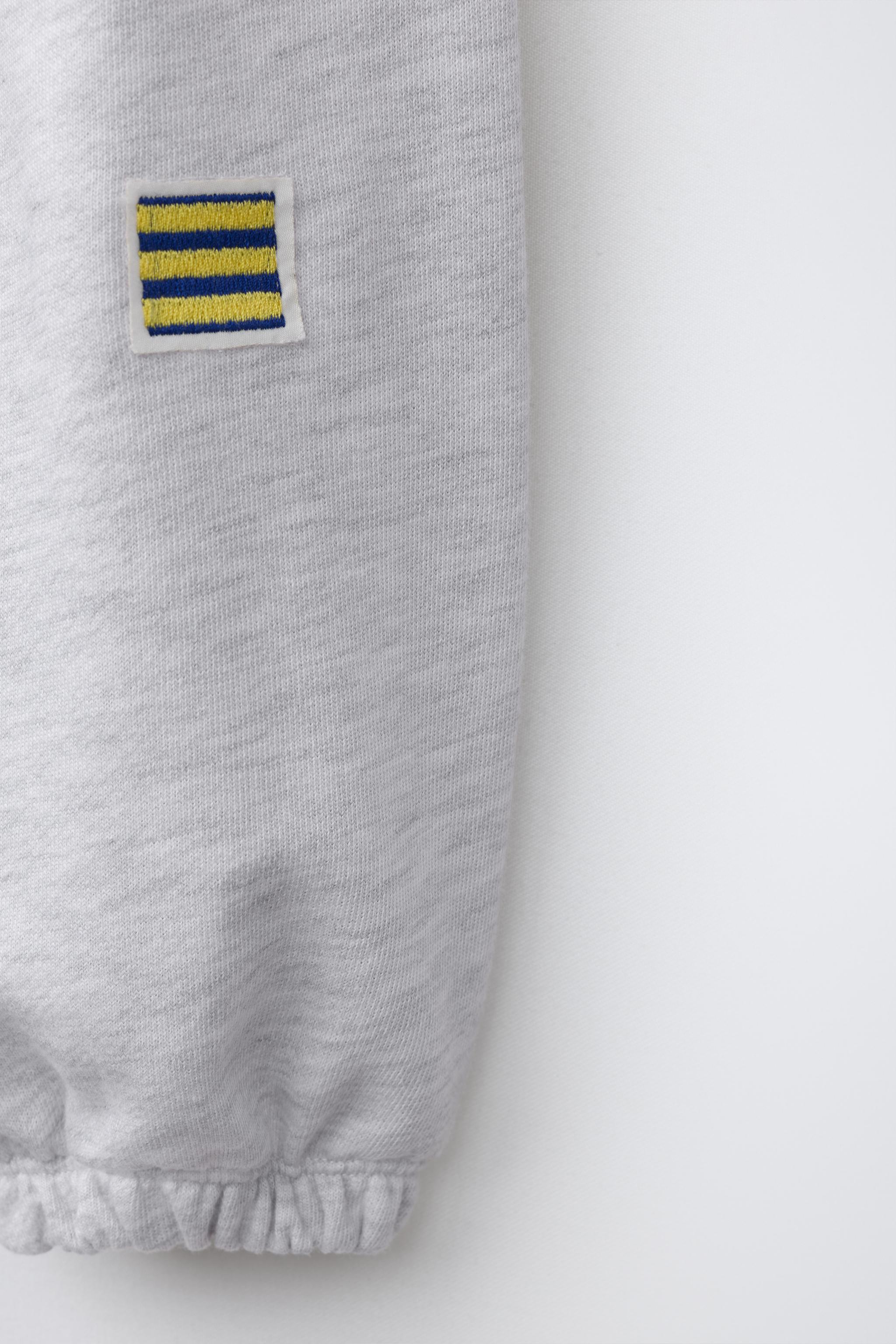 Детские брюки Zara EMBROIDERED FLAG JOGGER PANTS — фото 5
