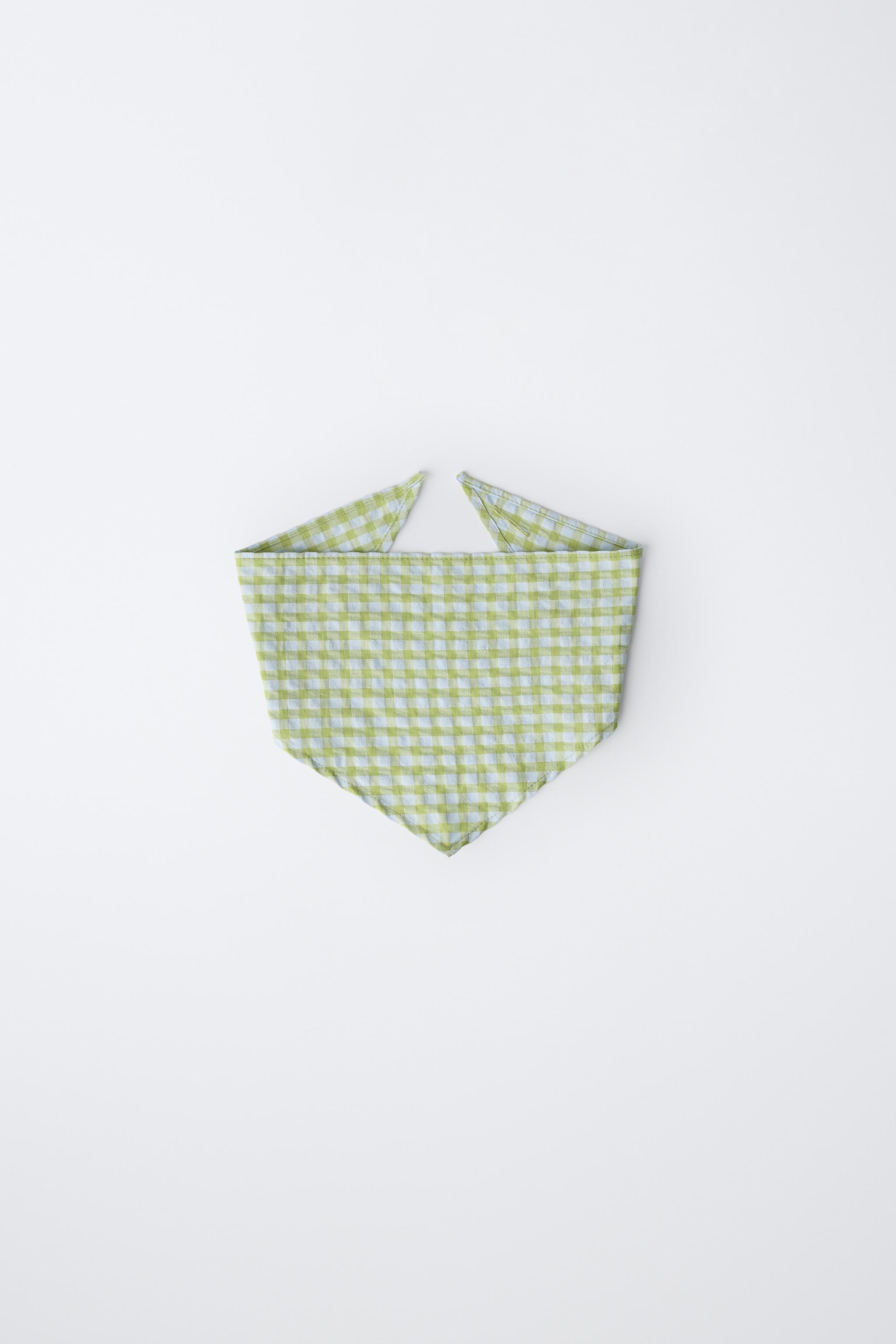 joone joonam チェックバラクラバ GINGHAM BANDANA - Lime green | ZARA United States