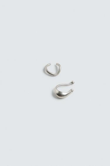 BOUCLES D'OREILLES EARCUFF LOT DE 2 - Argent de Zara - Image 3