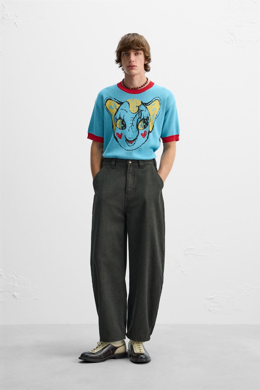 ZARA Harry lambeat バルーンスリーブフィットデニムパンツ 38