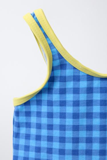 2-6 ANS/ MAILLOT DE BAIN À CARREAUX CASA LAWA X ZARA KIDS - Bleu de Zara - Image 2