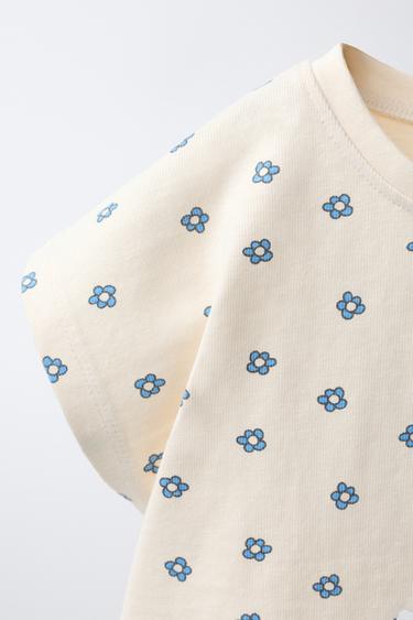 T-SHIRT IMPRIMÉ - Bleu clair de Zara - Image 2