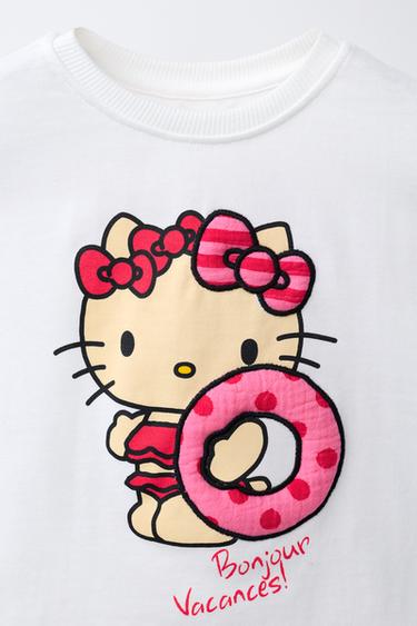 T-SHIRT FLOTTEUR HELLO KITTY © SANRIO - Blanc de Zara - Image 2