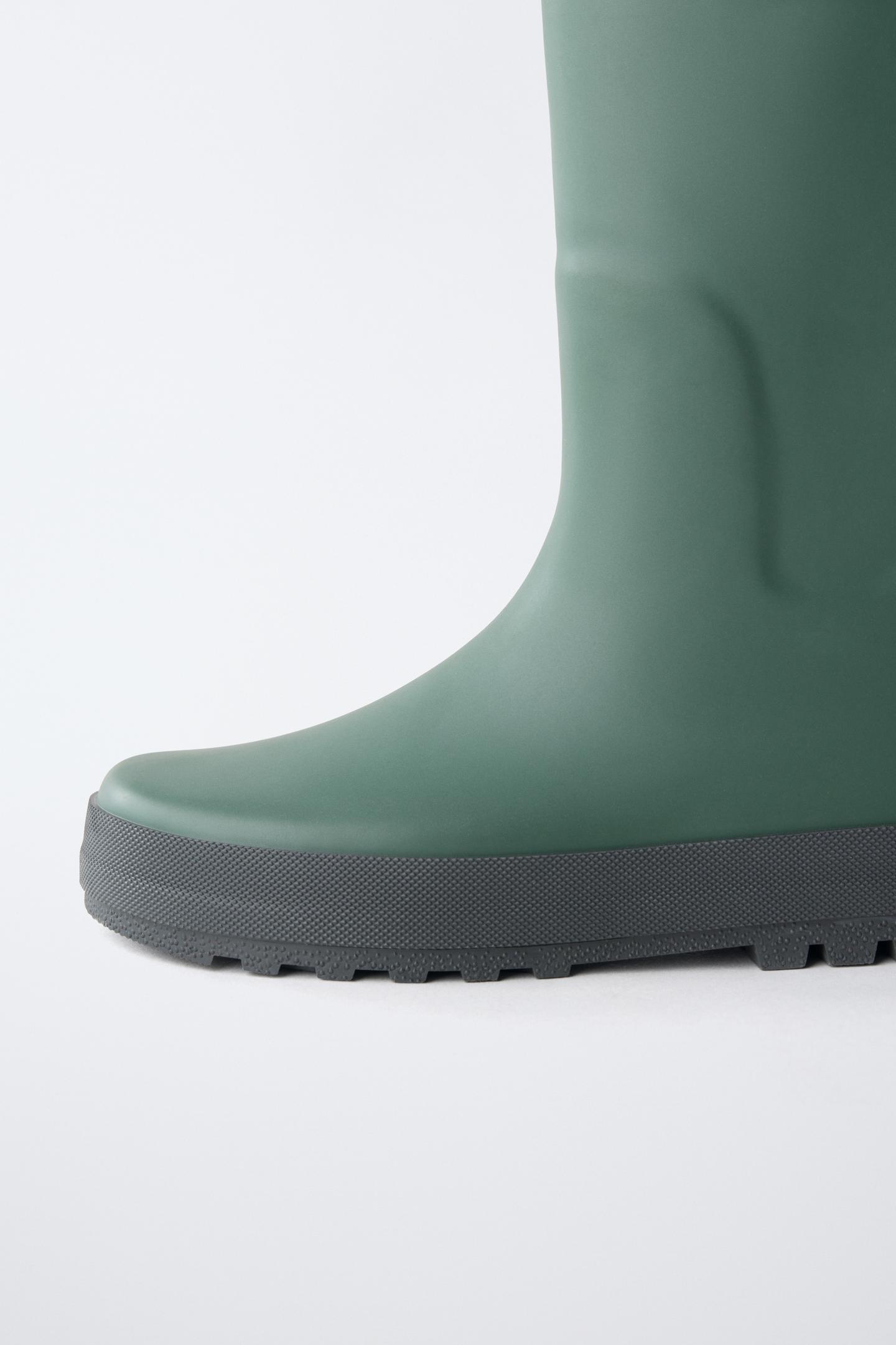 Детские ботинки Zara Rain Boots, цвет: Зелёный — фото 6