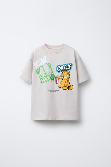 Zara GARFIELD © PAWS INC T-SHIRT - Pearl gray