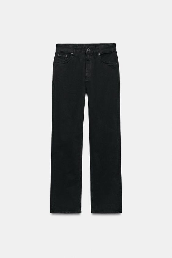 ZW COLLECTION MID-WAIST JEANS - Black by Zara - Image 0
