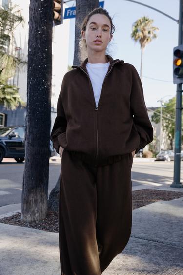TRACKSUIT WITH JACKET AND WIDE-LEG TROUSERS - 271 by Zara - Image 4