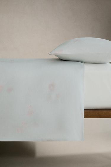 ENSEMBLE HOUSSE DE COUETTE ET TAIE D’OREILLER FLEUR - Vert d'eau de Zara - Image 2