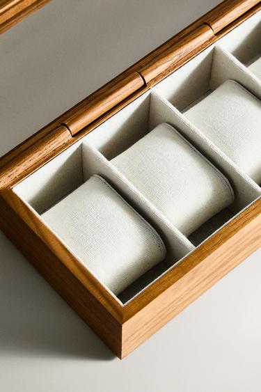 BOÎTE À MONTRES EN BOIS - Marron de Zara - Image 3