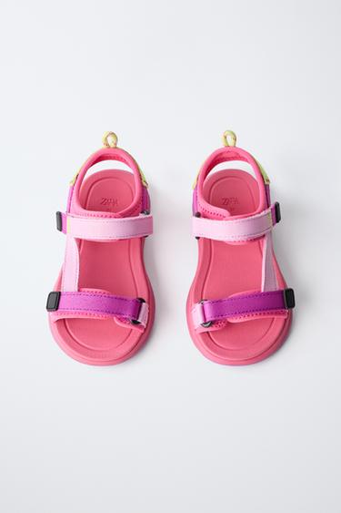 SANDALES TECHNIQUES MULTICOLORES - Fuchsia de Zara - Image 4