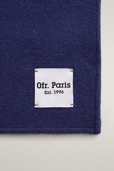 TWO-TONE WOOL BLANKET | 0FR. PARIS - Blue by Zara