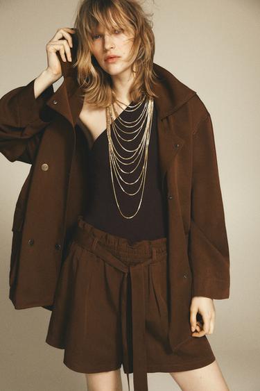 TRENCH FLUIDO BOLSOS - Toffee da Zara - Imagem 0