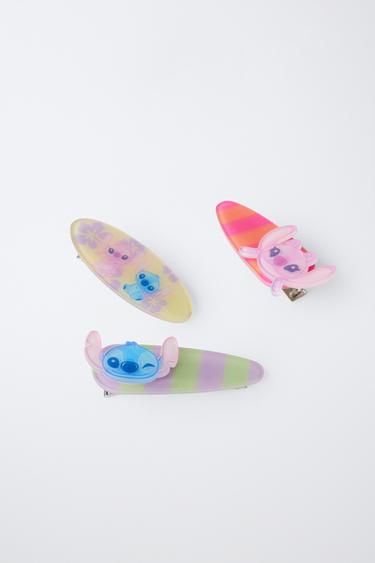 THREE-PACK OF LILO & STITCH © DISNEY STRIPED CLIPS - Pink by Zara - Image 2