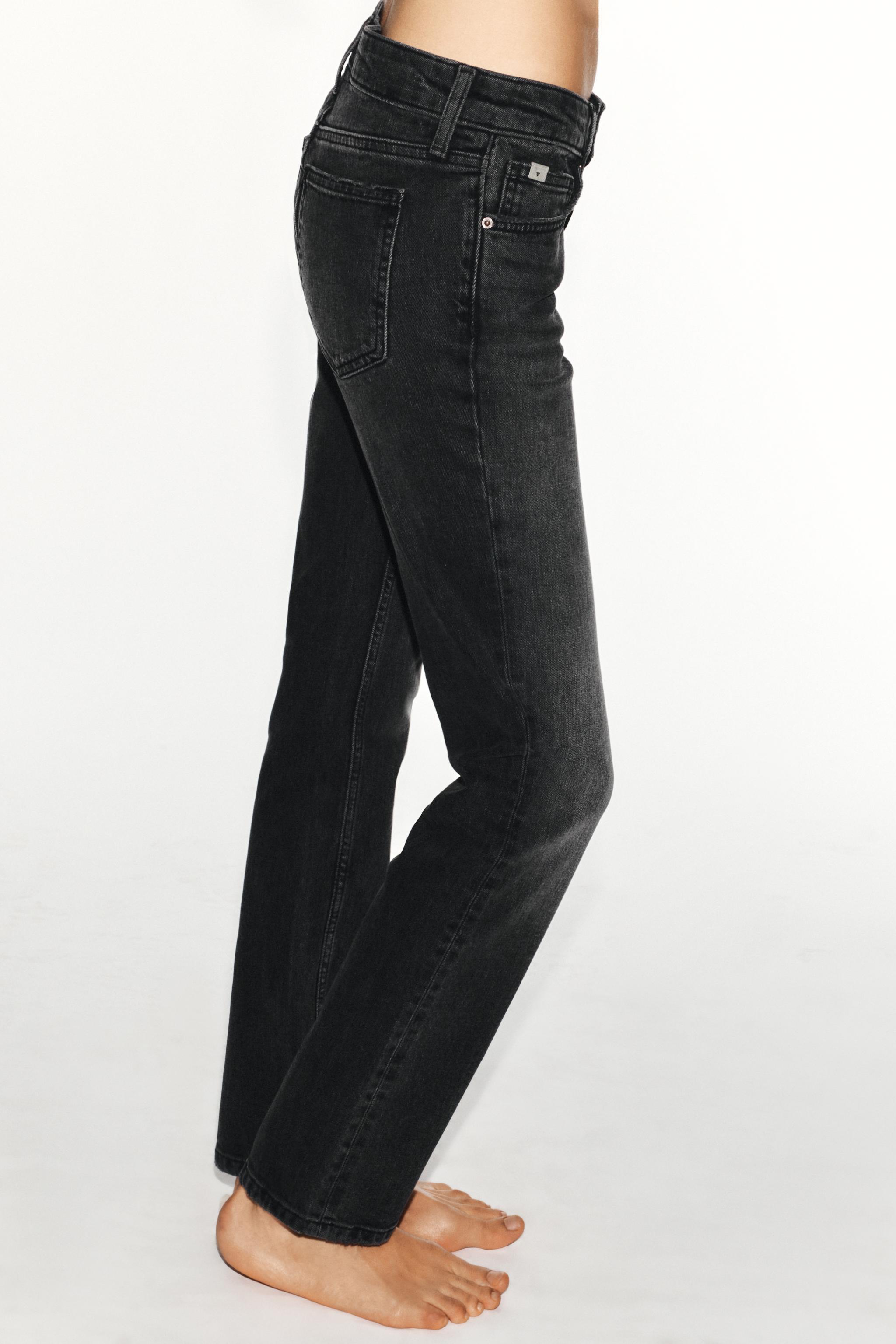 Zara TRF SLIM DÜŞÜK BEL JEAN görsel 4