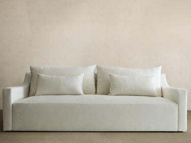 WASHED LINEN SOFA — Oyster-white 1
